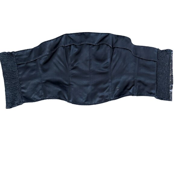 Chanel C08 Navy Blue Silk Satin Corset Top - Picture 7 of 13